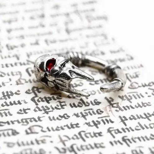 Fierce Skull Mask Ring Silver