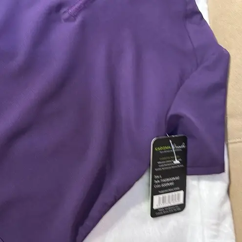 Purple Short Sleeve Zip