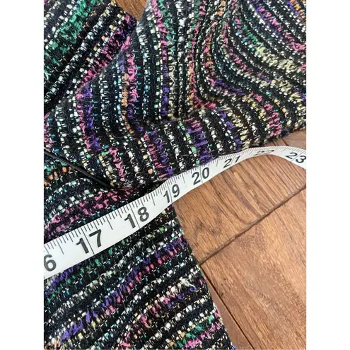 Rachel Roy genuine leather and boucle zip front blazer 6