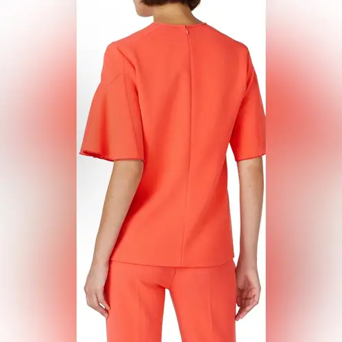 Victoria Beckham Victoria Women’s Coral Flounce Hem Sleeve Top Size 6