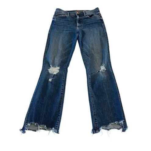 MOTHER Denim Mother The Insider Crop Step Chew in Dancing on Coals Size 26