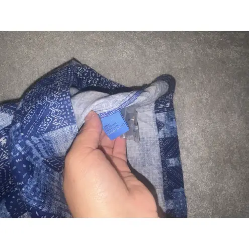 J. McLaughlin NWT Women's Nylee Diamond Patch Sleeveless Linen Dress Small XS