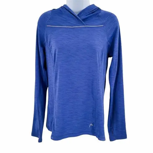 Head Athletic Ruched Back Long Sleeve Hoodie Small