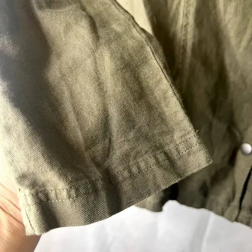 Nomadic Traders NTCO Linen Blend Utility Green Jacket Size Small