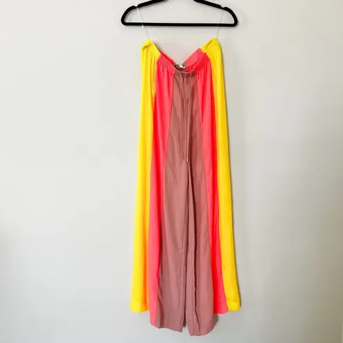 House Of CB NWT  Margot Sheer Striped Multicolor Vibrant Pants Medium