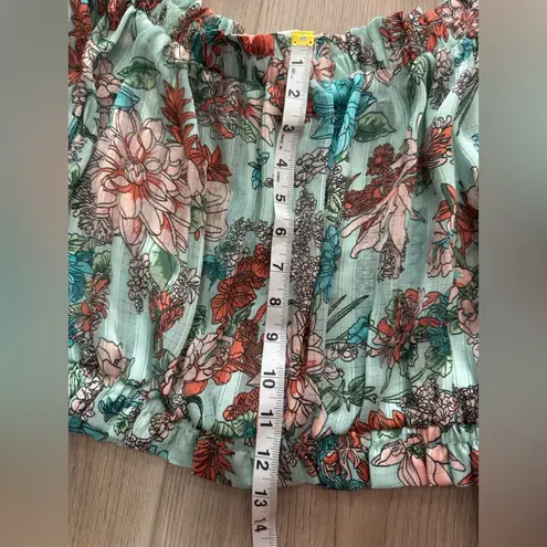 Unique Vintage Floral Women's Top - Multicolor 💐🩵🌸