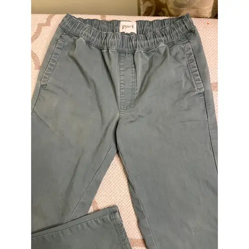 Pact  organic cotton pull on elastic waistband chino pants pockets, size small thumbnail 14