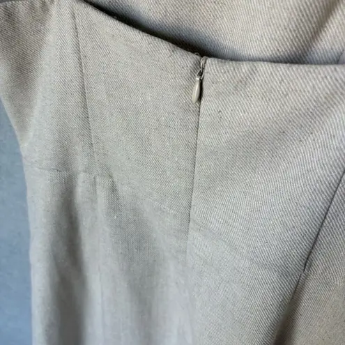 4SI3NNA Mini Dress Womens Size S Beige Structured Bodice Minimalist Chic