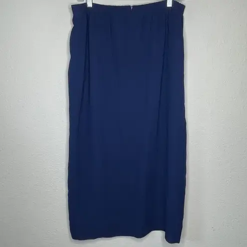 Vintage Blue  Polyester Skirt