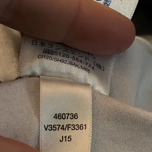 Lands End Purple Paisley Fleece Jacket Pullover 1/4 Zip Size 3X #460736