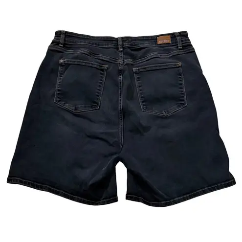 Judy Blue Womens 3XL Denim Bermuda Shorts Plus Size Dark Wash Stretch Casual