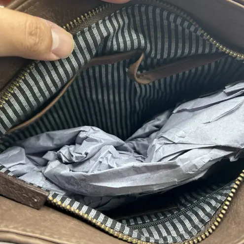 Fat Face Hetti Brown Pebbled Leather Crossbody Bag British Designed NEW w/ TAG