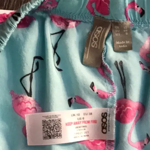 ASOS  Flamingo Pajamas 6 Pajamas Only Dopamine Casual Cozycore Whimsy Preppy thumbnail 5