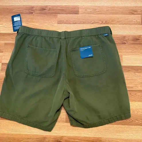 Jag jeans Women's Tailored Shorts 22W Plus Size Moss Green NWT Summer Casual
