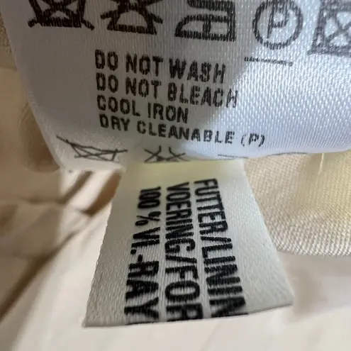 Vintage Escada Silk Linen Blazer Y2K Neutral Designer Cream Butter Yellow Blazer Size M