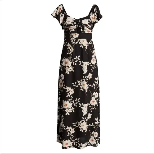 Row A Twist Front Maxi Dress