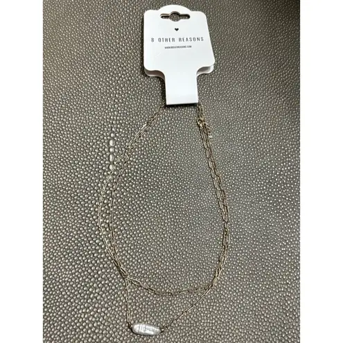 8 Other Reasons Maritime Necklace in Gold New Womens 2 Chains