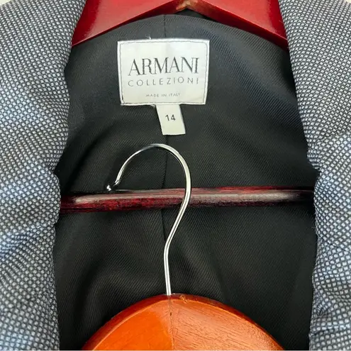 Armani Collezioni Dark Grey Wool Skirt Suit Set