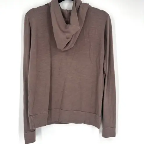 Monrow Women's Tan Super Soft Pullover Hoody Hoodie Hooded Sweatshirt Medium