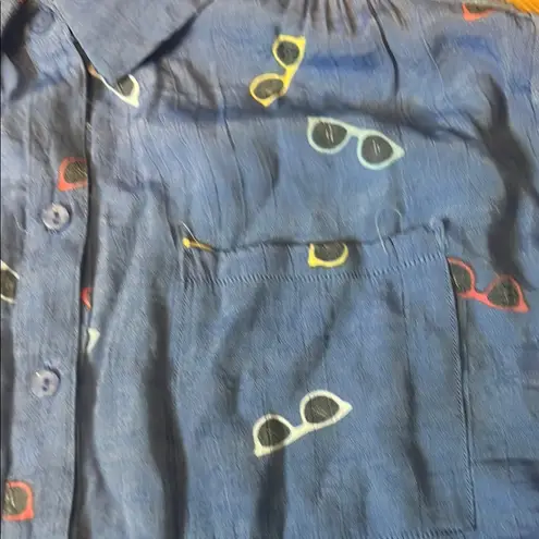Zac & Rachel Blue Casual Button Down Shirt size 2X
