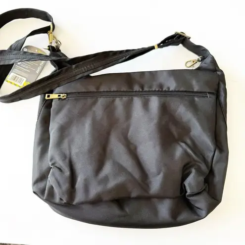 Travelon Antitheft Black Crossbody Purse With Wallet RFID Travel Anti-slash NWT!