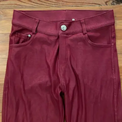 Yelete Red Pull-on Jegging Jean Pants Womens Size Small Skinny Casual