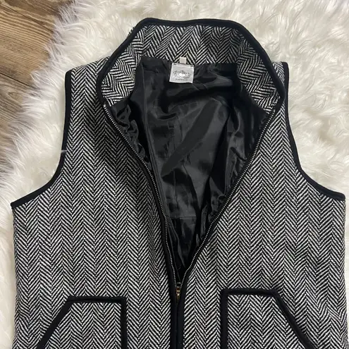 KatyDid Black Herringbone Vest