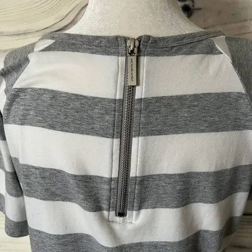 Michael Kors Y2K Grey & White Embellished T-Shirt Dress