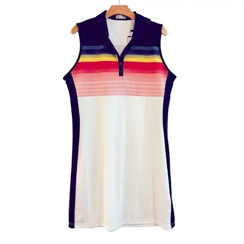 Callaway Women’s Abstract Gradient Print Color Block Golf Dress Size XL NEW