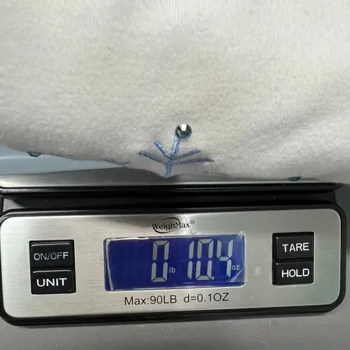 Quacker Factory Vtg Womens Long Sleeve White T-Shirt XL Cotton Holiday Snowflake