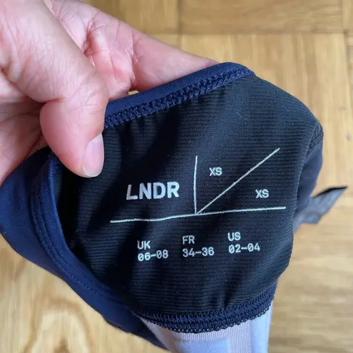 Marvel LNDR NWOT Medium Support Sports Bra/crop top Navy/Pink Sz XS