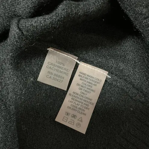 Magaschoni Black 100% Cashmere Open Front Cardigan Sweater XL