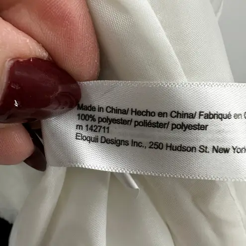 Eloquii Tweed Military Jacket Black Trim Gold Buttons Women Size 20