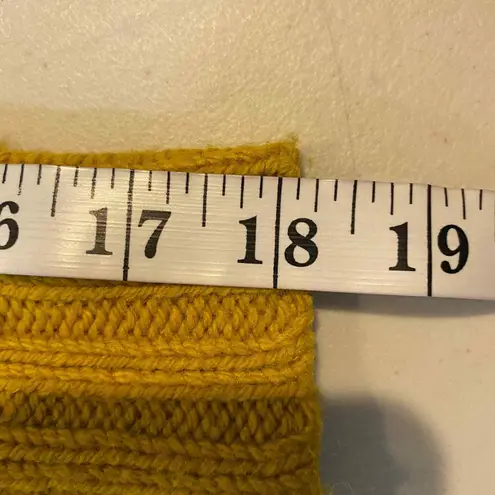 Ruby Moon Sweater XS Marigold Yellow Chunky Knit Open Back Wool Alpaca Blend - Image 11