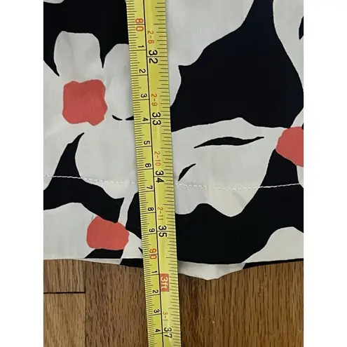 Modcloth  Floral Button Front Shirt Dress Size Small Black White NEW Retro Casual - Image 8