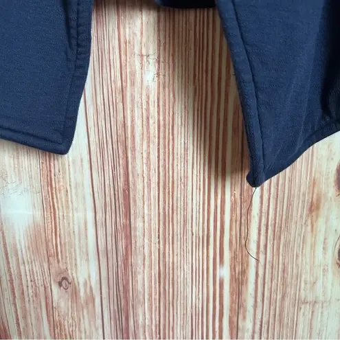 Caslon Navy Blue Drape Collar Knit Blazer