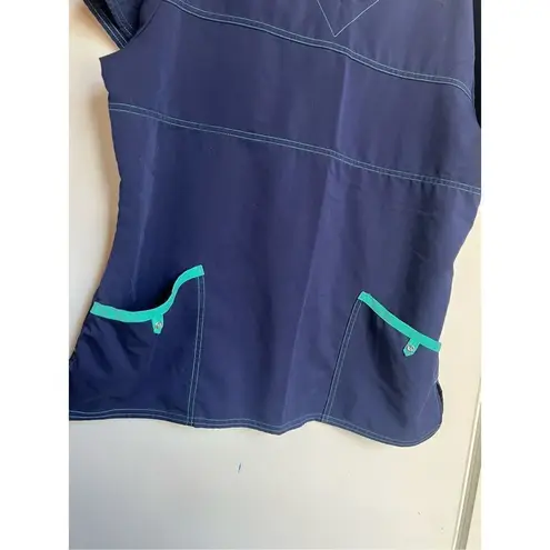 Scrubstar Blue Scrub Top Woman’s Size Large