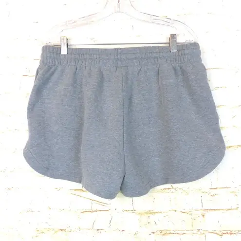 Wild Fable  Shorts Womens L Gray High Rise Elastic Waist Fleece Dolphin Style