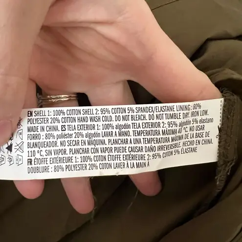 English Factory NWT High Low Knit Combo Dress Army Green