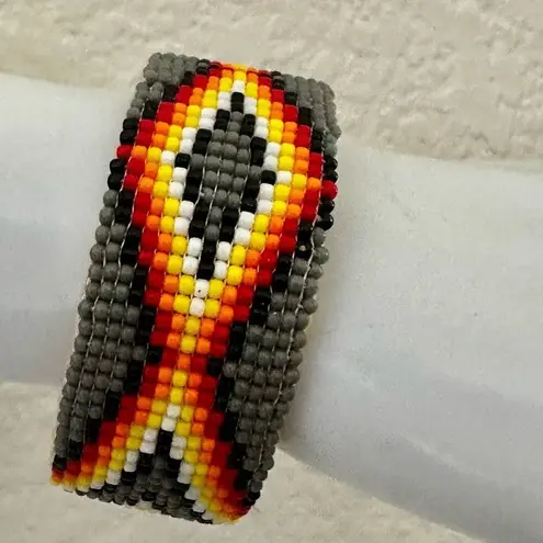 Native American Navajo Indian Hand Beaded Bracelet by Jacklyn Cleveland