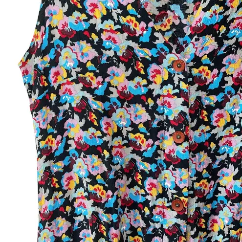 Atmosphere Black & Multicolor Ditsy Floral Ruffle Mini Dress