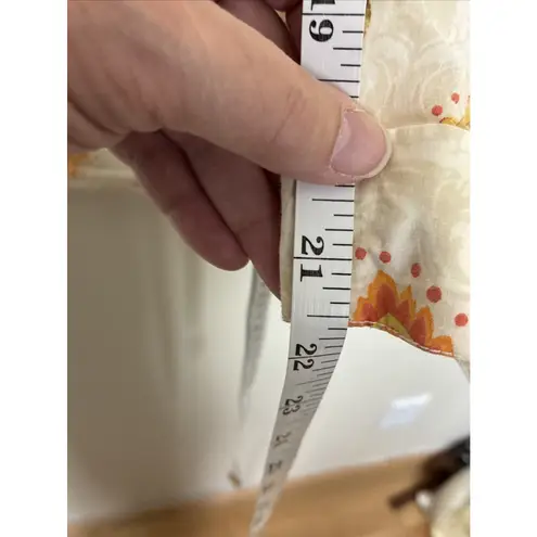 VTG Khakis International Design Capri Crop Pants Size 10 Missing interior button Orange