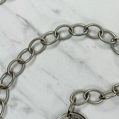George Washington Coin Charm Chain Belt XS/Small (S) Y2K ✨ Silver