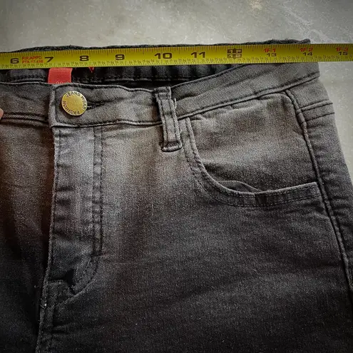 Chelsea & Violet Black Ombré Cropped Raw Hem Jeans