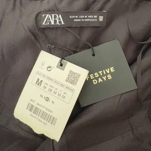 ZARA NWT  Blogger Favorite‎ Short Sequin Dress Blue Leopard Festive Size Medium