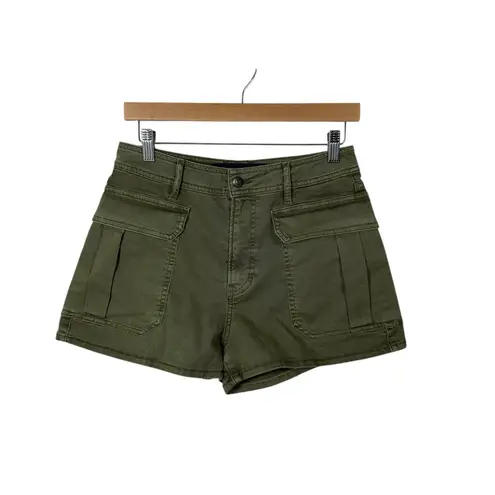 Veronica Beard NWOT Mallory High Rise Cargo Shorts in Olive Green 28