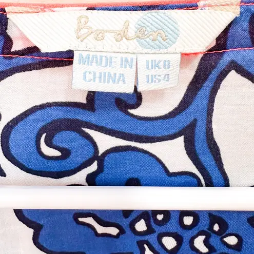 BODEN Lilian Kaftan Cover Up
Loose Fit Lightweight Tunic Top Blue Size 4