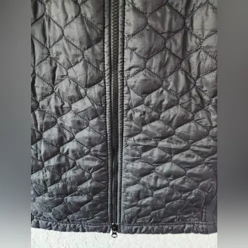 L.L.Bean  Womens Sherpa Fleece Lined Quilted Black Vest Size Large