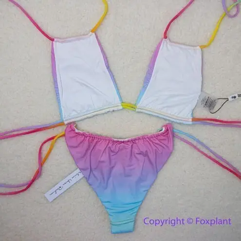 New! Set! Monica Hansen Beachwear MHB Miami vice bikini, size S Blue