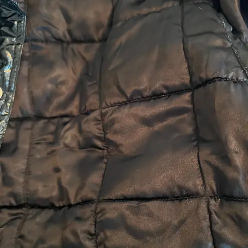 Vintage 90s Pepe Jeans London PVC quilted jacket Size large Black